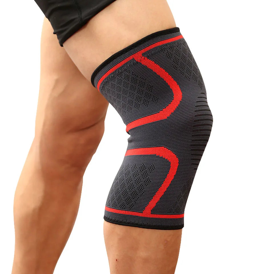 Fitness Knee Support Brace - Elastic Nylon Compression Sleeve for Running, Cycling, Basketball, and Volleyball