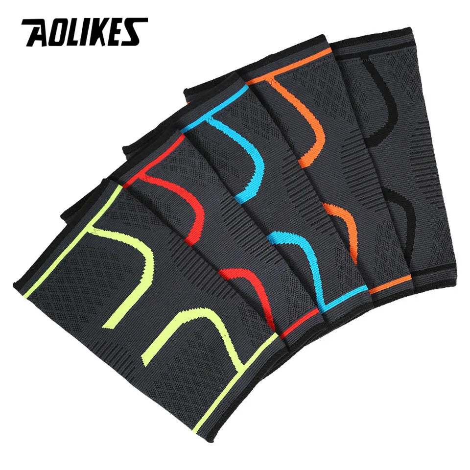 Fitness Knee Support Brace - Elastic Nylon Compression Sleeve for Running, Cycling, Basketball, and Volleyball