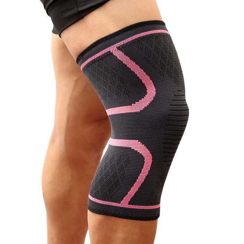 Fitness Knee Support Brace - Elastic Nylon Compression Sleeve for Running, Cycling, Basketball, and Volleyball