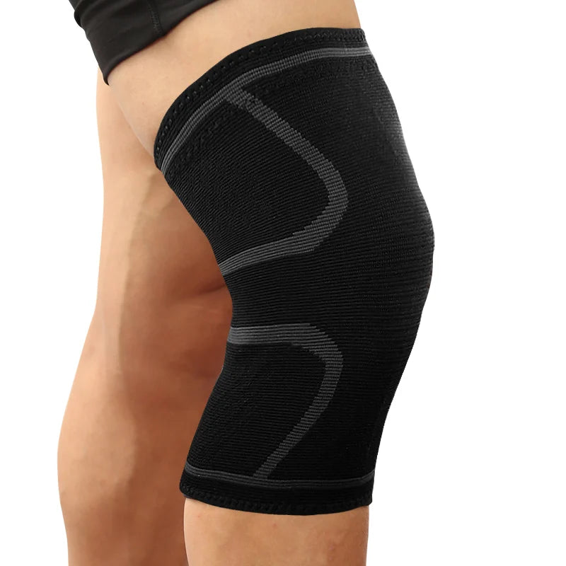 Fitness Knee Support Brace - Elastic Nylon Compression Sleeve for Running, Cycling, Basketball, and Volleyball
